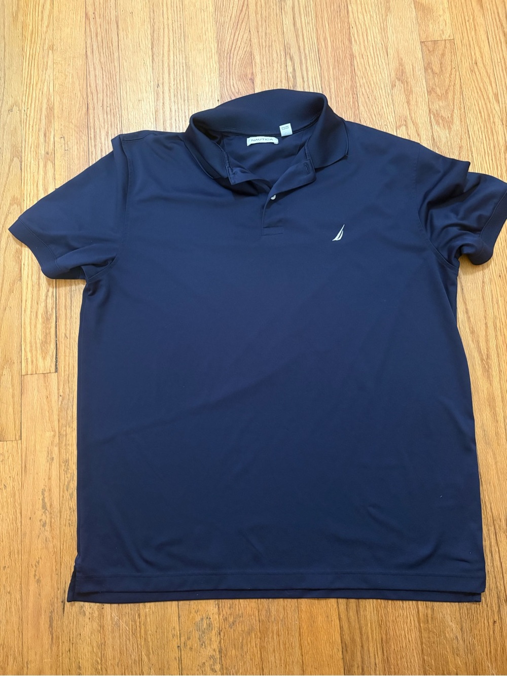 Nautica Men’s Navy Polo with Contrast Sail Logo
